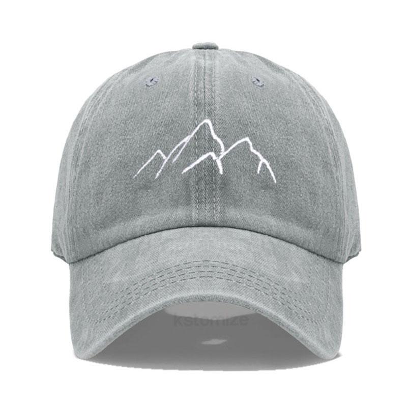 Baseball Cap For Men Women Soft Washed Cotton Mountain Range Embroidery Dad Hat Outdoor sports Golf caps Dropshipping