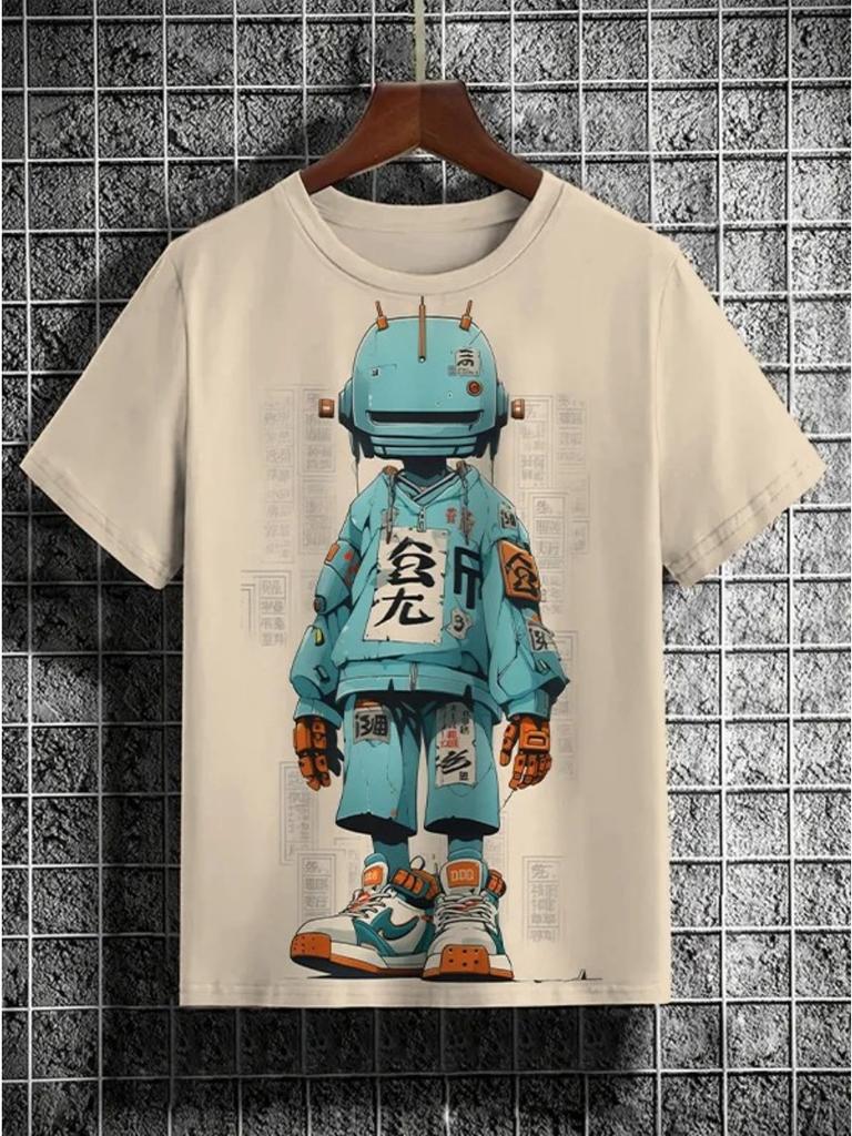 Men's Funny Animal Printed T Shirt Short Sleeved Tees Tops 3D Print O-Neck Shirts Party Summer Casual Men's Clothing Apparel