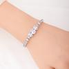 European and American new single-layer zircon bracelet jewelry women's light luxury simple fashion full of diamonds shiny rhinestone hand jewelry