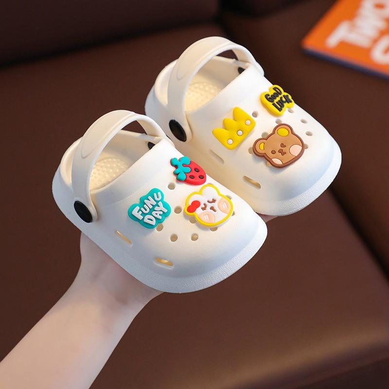 Children's Slippers Summer Boys and Girls Cartoon Cute Anti Slip Toe Shoes Cool Slippers