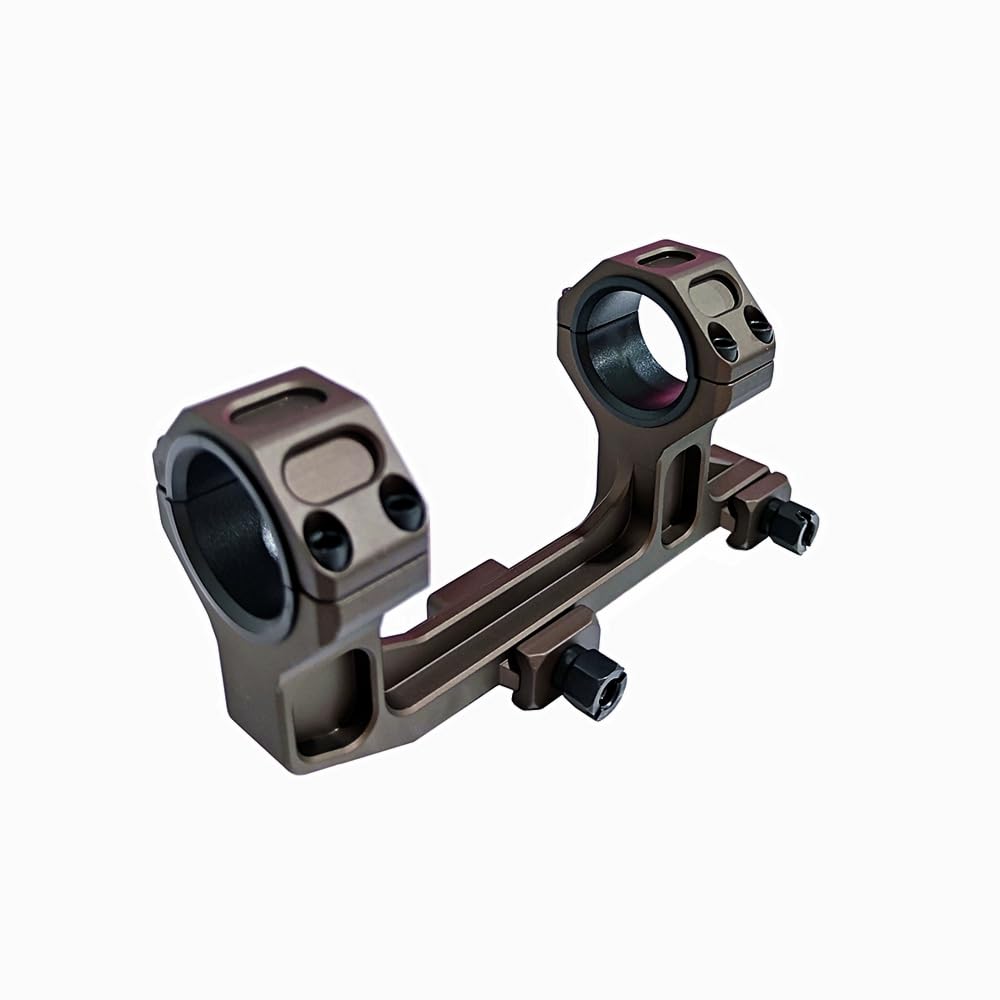 ProWildGear GEISSELE Type Ring Scope Mount Integrated Optical Sight Mount 20mm Rail Picatinny Coffee 30/ 25.4mm (1.93/Dark Color) [Item]