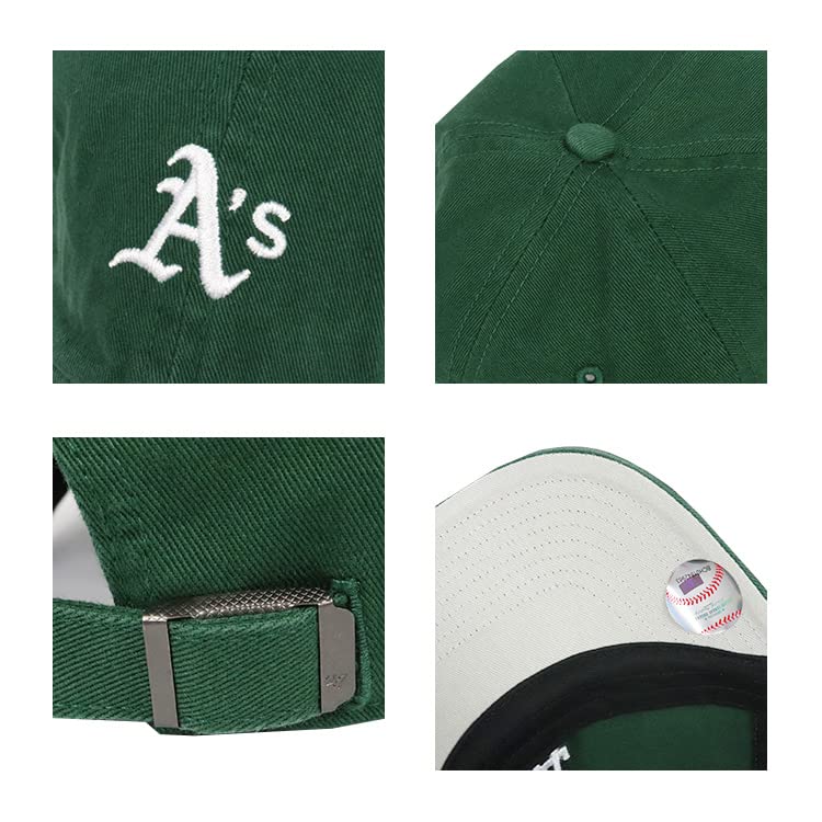 47 Brand Cap MLB Oakland Athletics Mini Logo Clean Up Base Runner Dark Green BSRNR18GWS Men's Women's