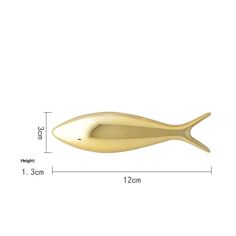 Wall Decoration Electroplating Simulation Fish Stone Pendant Stereo Wall Hanging Living Room Wall Pendant Background Decor