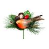 Premier Robin With Pine Cone Pick Christmas Decoration
