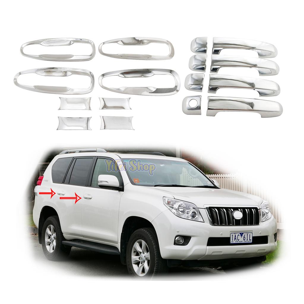 For Toyota Land Cruiser Prado FJ150 150 2010 2014 2015 2017 ABS Chrome Car Accessorie Door Handle Bowl Cover Trim Paste Style