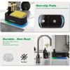 380ml 2-in-1 Kitchen Soap Dispenser with Sponge Holder Leak-Proof Hand Soap Pump Transparent for Bathroom  Kitchen Storage