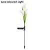 Outdoor Simulation Lily Waterproof Led Solar Light Lawn Lights Garden Decoration
