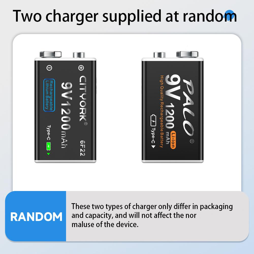 9V USB Akku 9V 1200mAh 6F22 Li-Ion Akku USB Batterien Für Multimeter Metall Detektor elektrische gitarre
