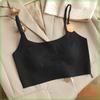 No steel rim thin tube top underwear women's seamless beautiful back big chest small anti-light vest bra
