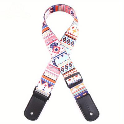 1 Pc  Acoustic Guitar Strap Electric Guitar Straps with Leather Ends Adjustable Classical Guitar Straps