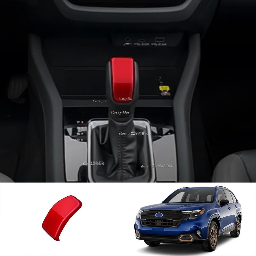 LHD RHD For Subaru Forester 2024 2025 ABS Black Center Console Gear Shift Panel Cover trim Gear Head Knob Front Water Cup holder