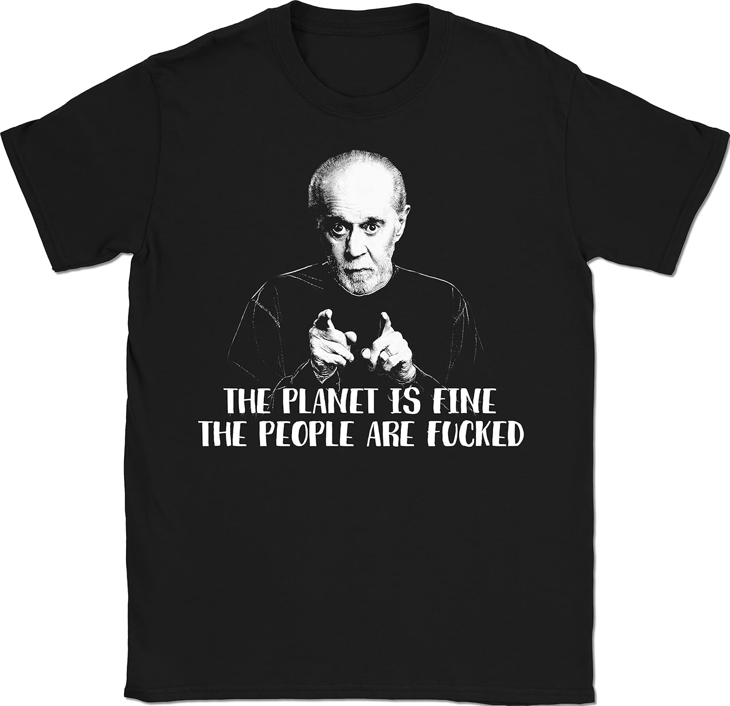 The Planet is Fine Funny Sarcasm Comediant Global Warming Joke T-Shirt 100% Cotton S разноцветный