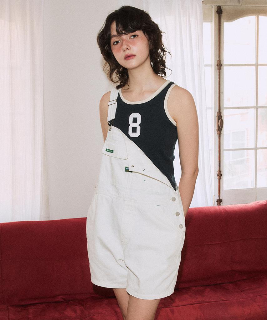 GREENBUTTER No.8 Applique Sleeveless (Navy)