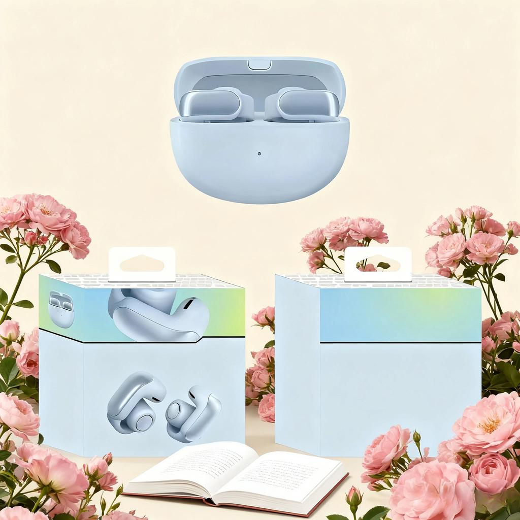 JYL TS Ultra Open-ear Earphones V12 Clip-on Bluetooth Spatial Audio Non-in-ear Comfortable Listen