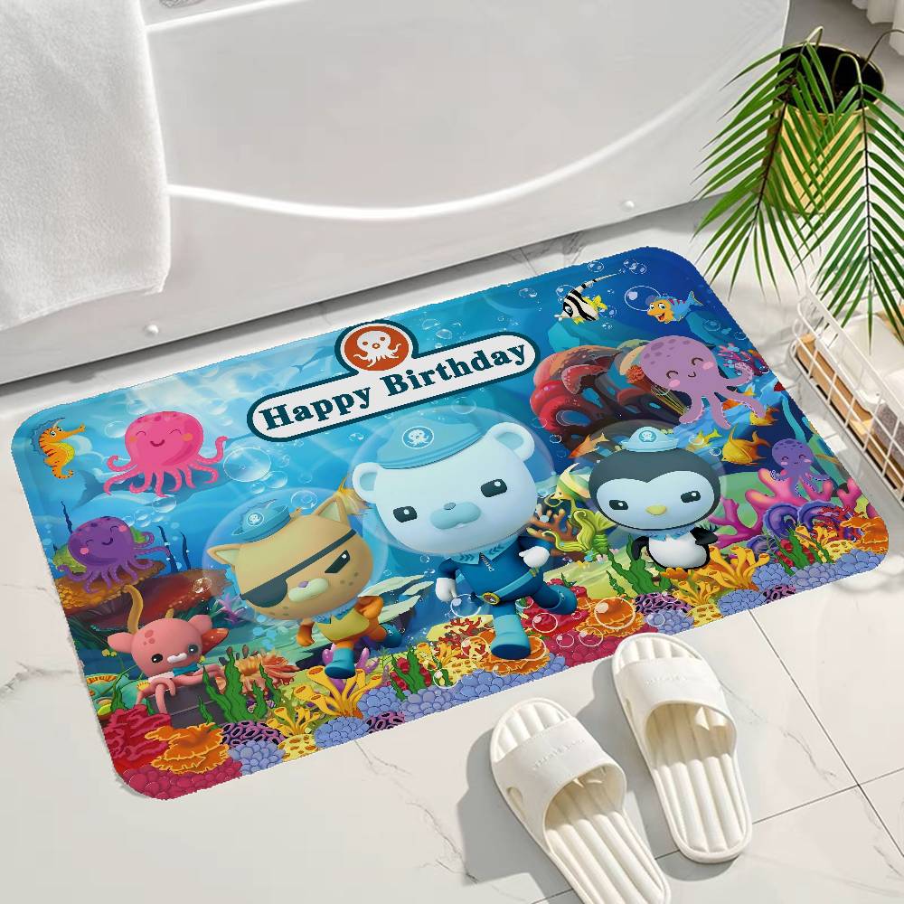 Tappetino da Bagno O-Octonauts ANIME Antiscivolo Assorbi Acqua Striscia Lunga Cuscino Tappetino per Camera da Letto Tappetino Decorativo per Hotel