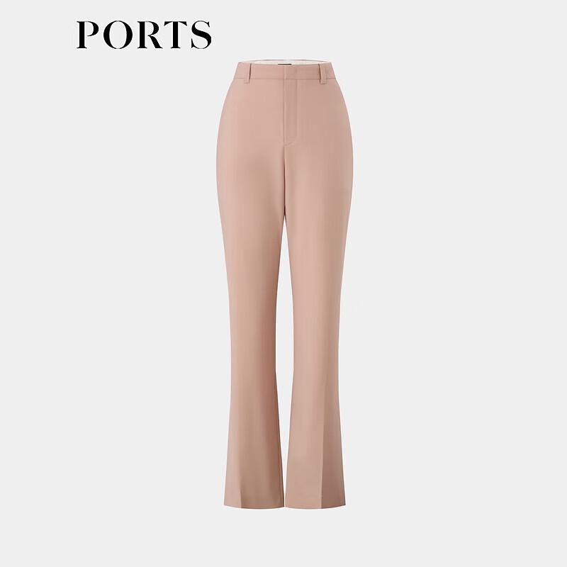 PORTS Women's Elegant Split Hem Straight Leg Pants