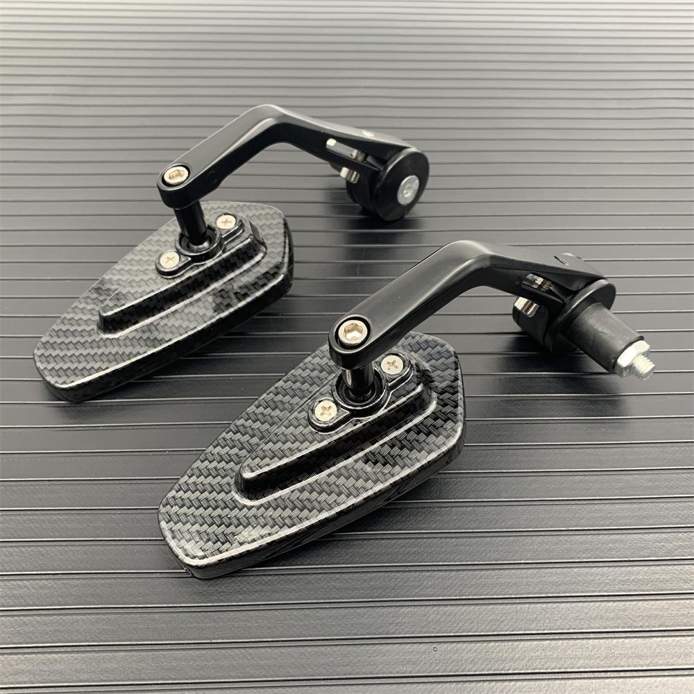Kolfiber Motorcykelstyre Spegel 7/8'' 22mm Styrände Spegel Backspegel För Honda CB1000R CB650 CB500F Motorcykeltillbehör