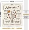 Christian Floral Throw Blanket Inspirational Scripture Faith Gift for Women Religious Birthday Gift for Mom Sister Daughter