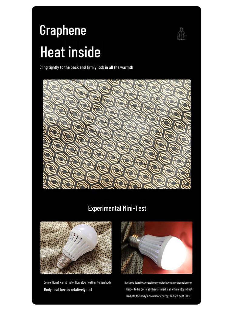 Graphene-Lined Men's Windproof Winter Jacket: Thick, Warm, Waterproof Outdoor Coat