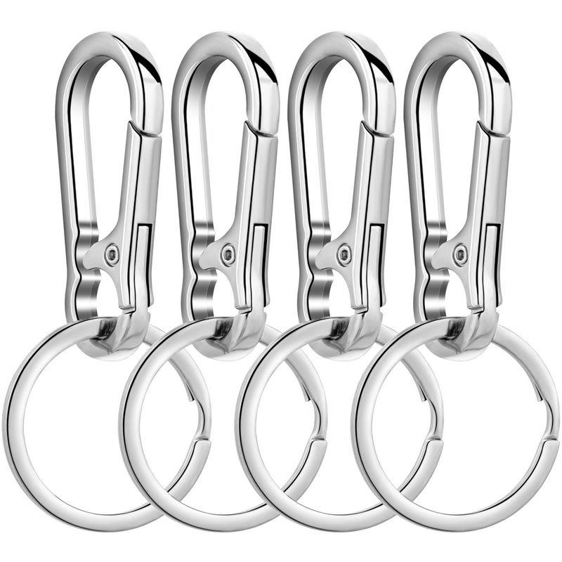 Metall Karabiner Clip Schlüsselanhänger Karabiner Form Schlüsselanhänger Schlüsselanhänger Ring Clip Halter Organizer für Zuhause Auto Schlüssel Schlüssel Finder Damen Herren