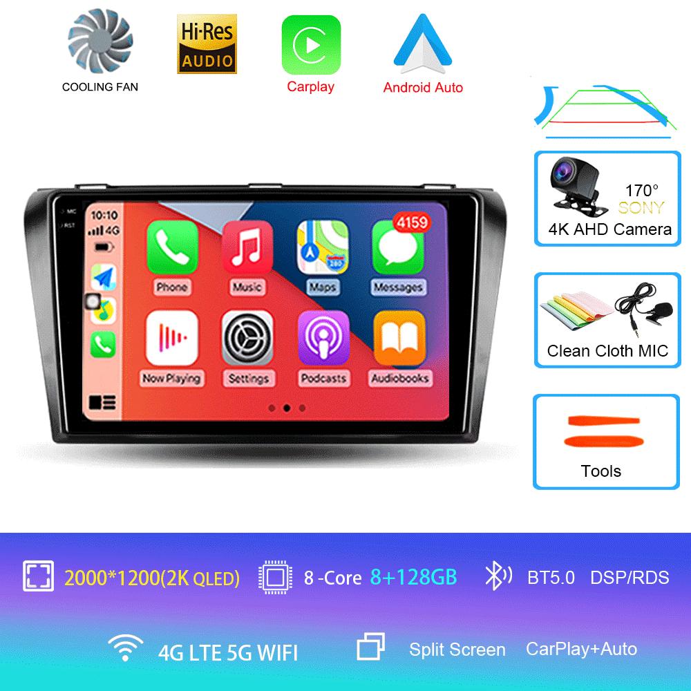 Android 14 Car Radio For Mazda 3 I For Mazda3 BK 2003 - 2009 Multimedia Video Player Navigation Stereo GPS No 2din 2 Din Dvd