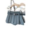 2025 Versatile A-line Pleated Skirt: Spicy Slimming Design for Petite Women, Anti-exposure Short Skirt Pants