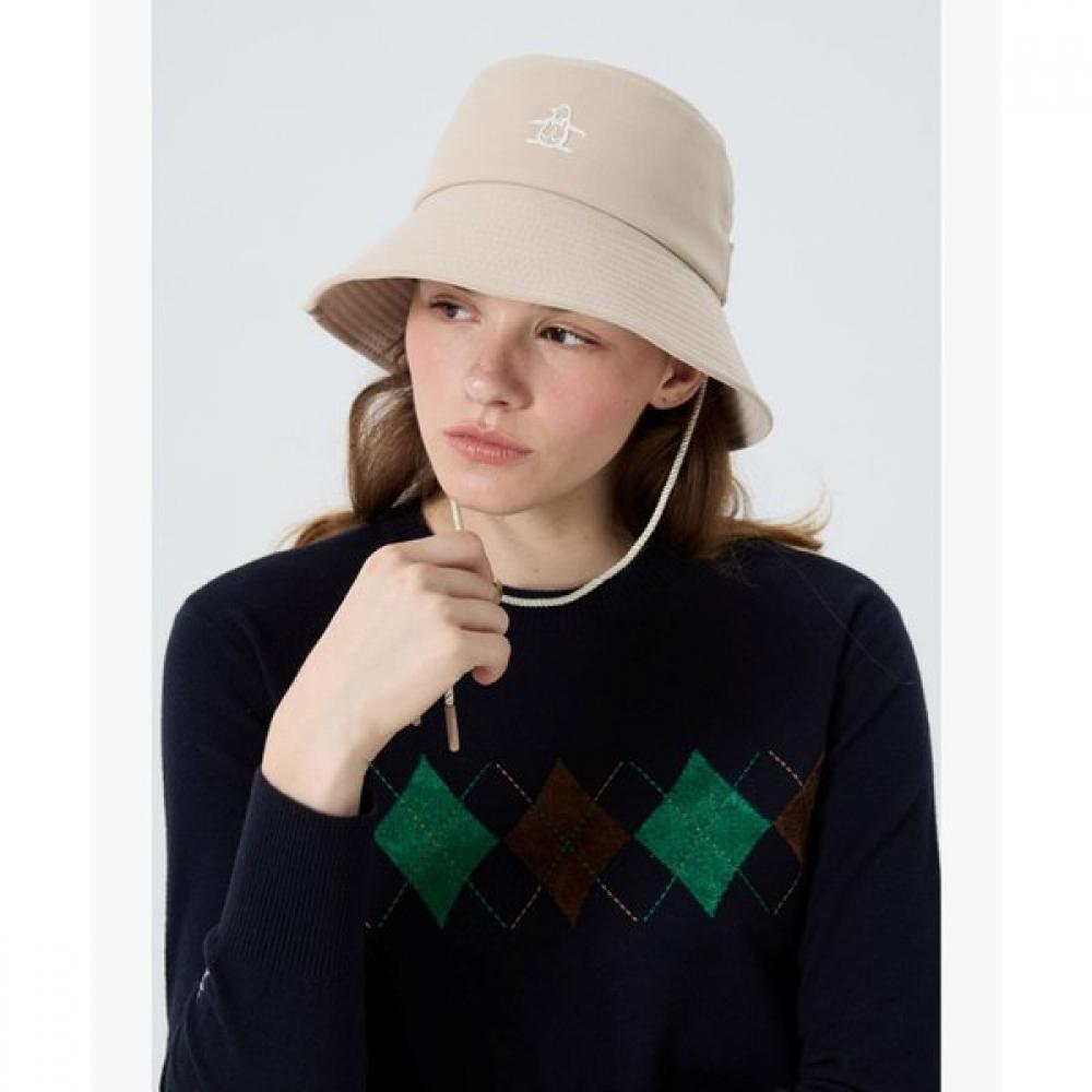 Munsingwear Women Ribbon Bucket Hat Beige Mr322lcp73