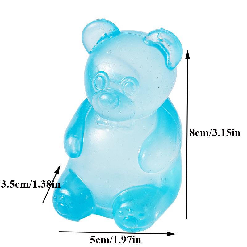 Gummy Bear Soft Antistress Fidget Squishy Toys Venting Ball Decompression Pinching Squeeze Toy For Children Birthday Party Favor