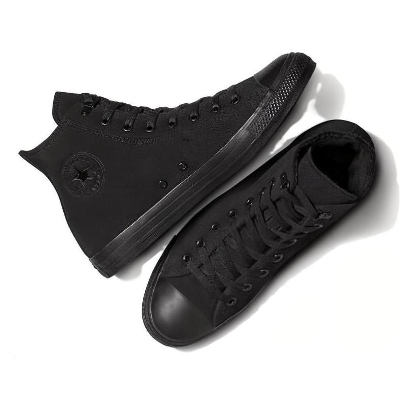 Converse Chuck Taylor All Star Comfortable Everyday Suede Breathable High Top Espadrilles Unisex Black