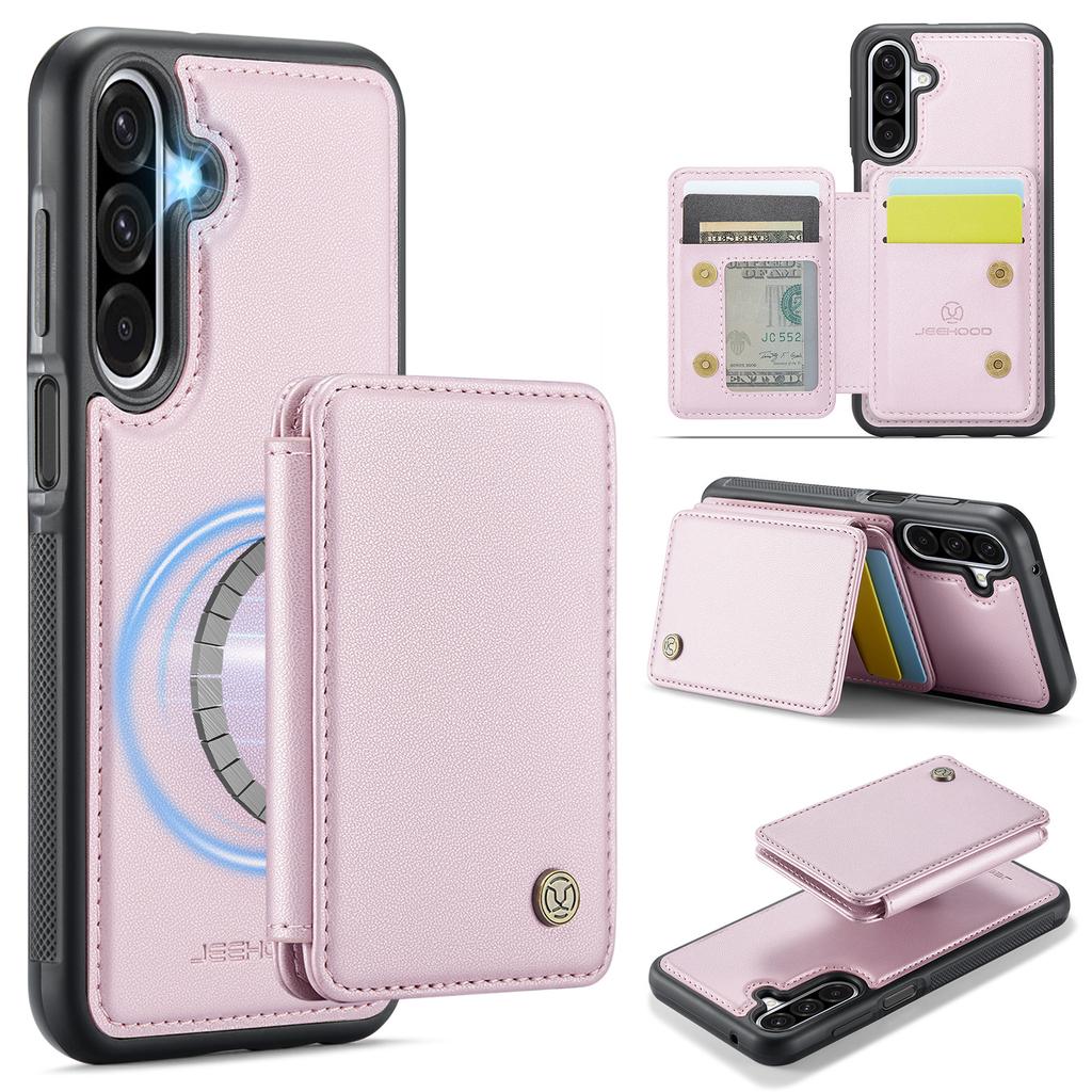 Etui JEEHOOD J05 ze skóry na Samsung Galaxy A26 5G z odpinaną magnetyczną kieszonką na karty