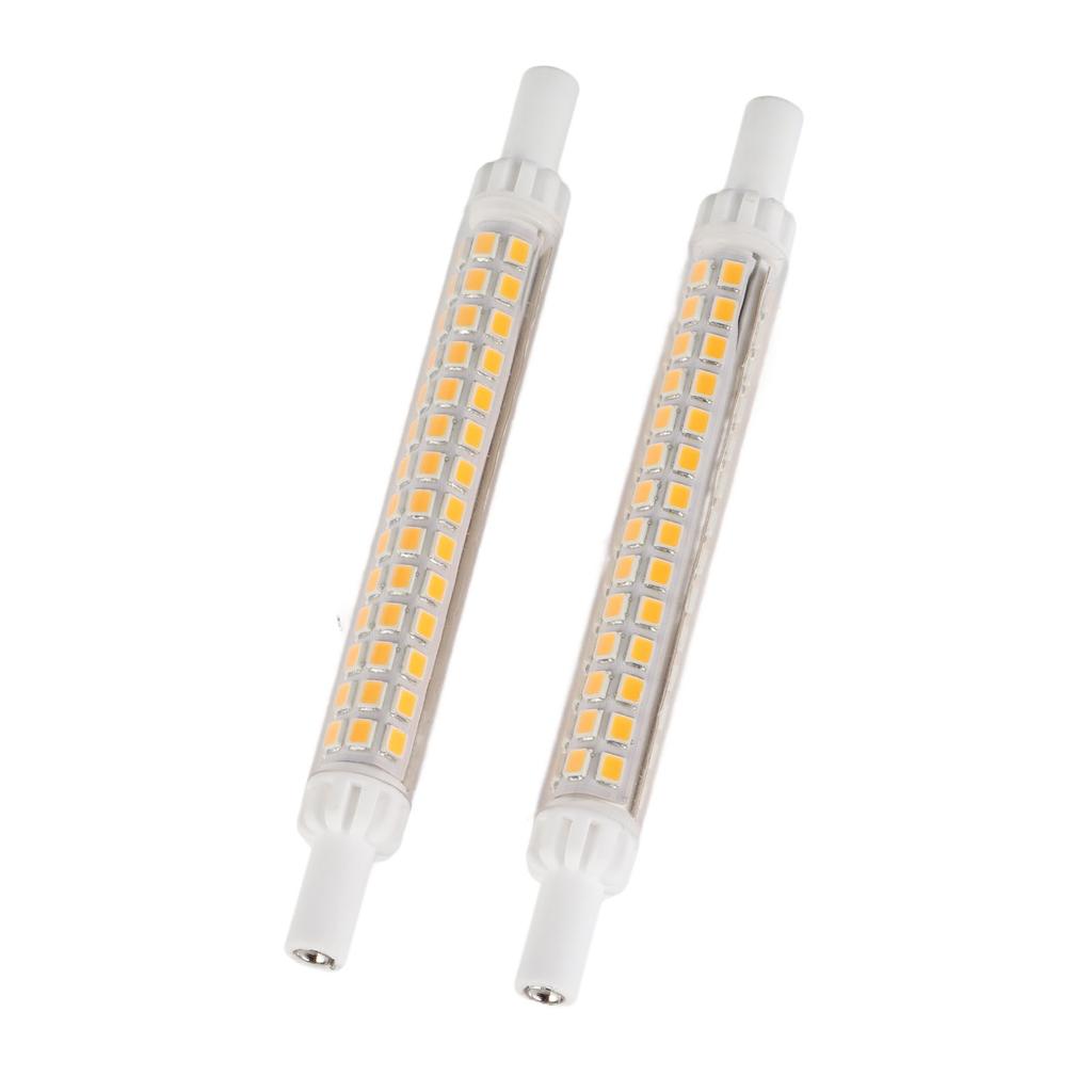 2Pcs R7S 98LED Bulb Double Ended 118mm Dimmable Flood Light Source Accessory Warm White100?130V