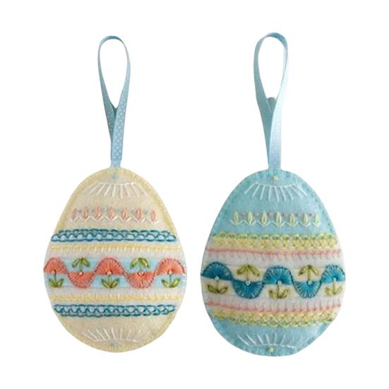 

Набор для вышивки пасхальных яиц из фетра Набор для самостоятельного изготовления с дизайном вышивки Украшение пасхального яйца из фетра ручной работы A