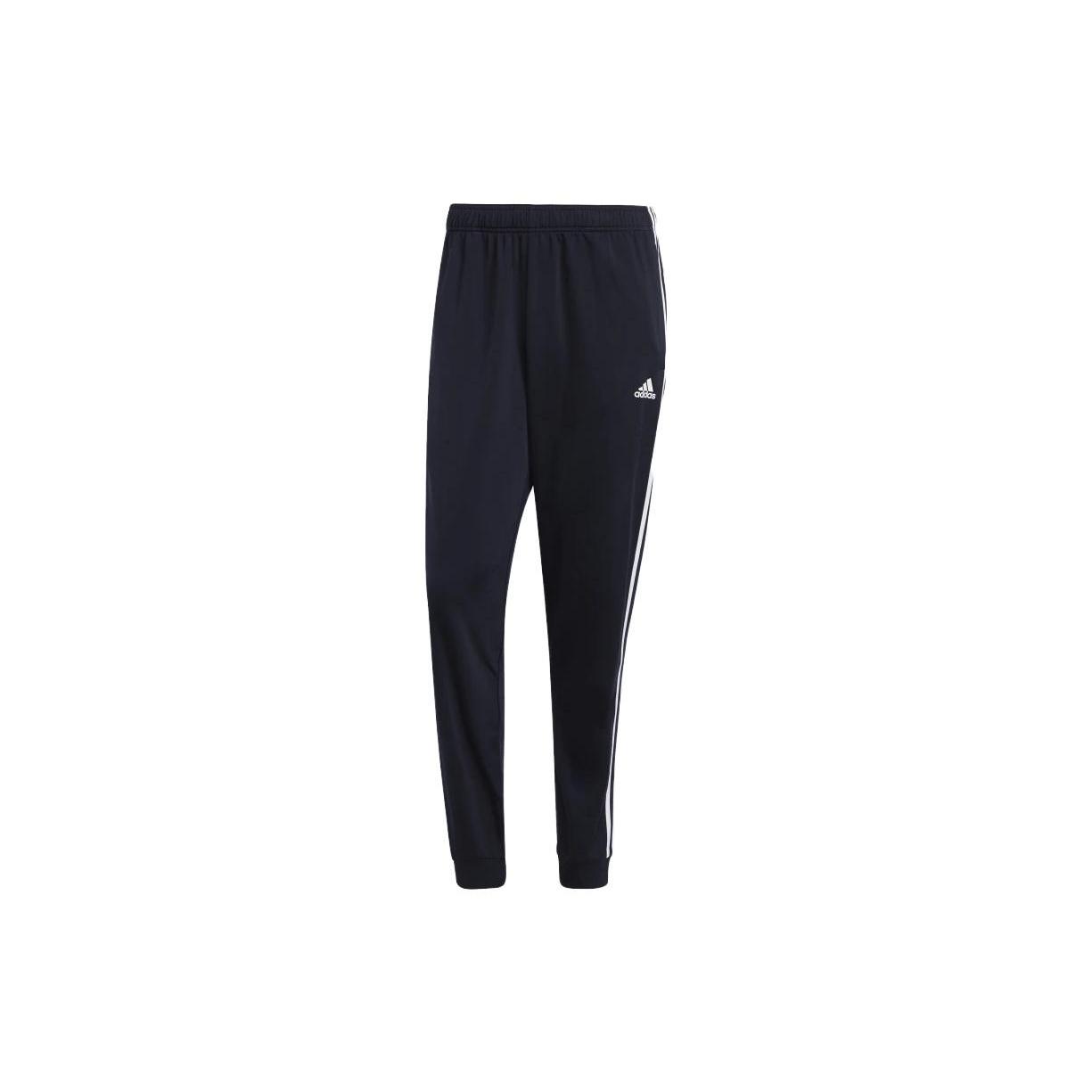 adidas Essentials Warm-Up Tapered 3-Stripes Track Pants  Black  Men s H46106 S