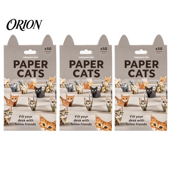 3D Animal Paper Folding Origami Craft Kit, DIY Cat Dog Set with Instruction, Handmade Desktop Decoration Fun Screen?Free Art Activity, Creative