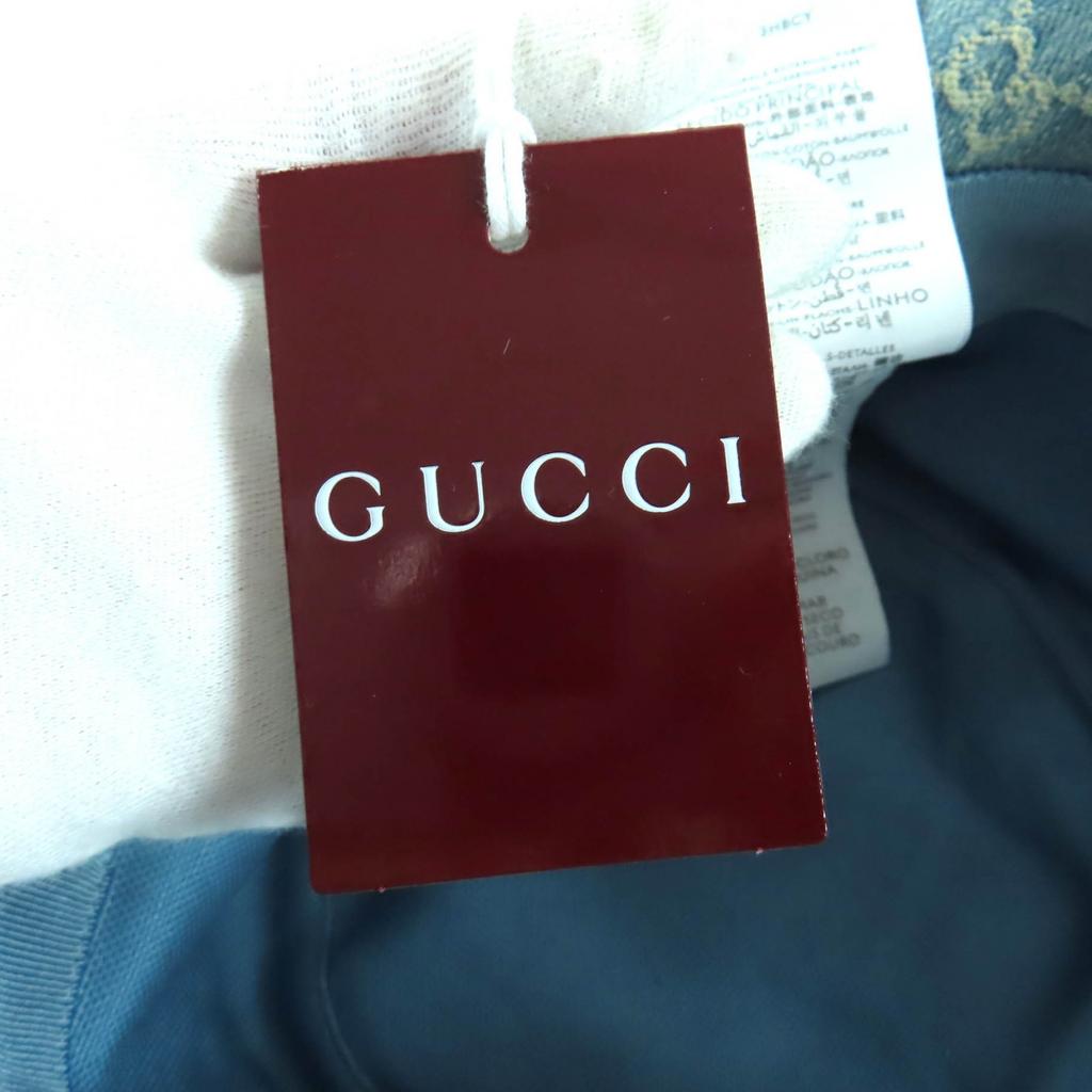 Pristine GUCCI hat Indigo cotton Women L 836220 Used