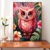 5d DIY Diamond Painting Cross Stitch Cute Pink Owl Diamond Embroidery Animal Mosaic Full Round Drill Home Decor