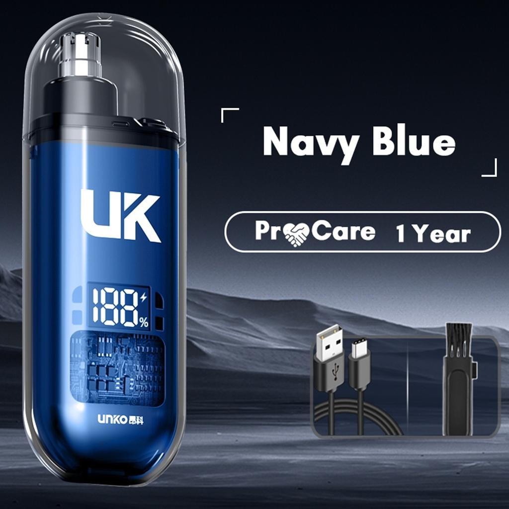 Portable Electric Nose Hair Trimmer Mini Pocket Nose Ears Hair Eyebrow Trimmer Men's Rechargeable Painless Clipper