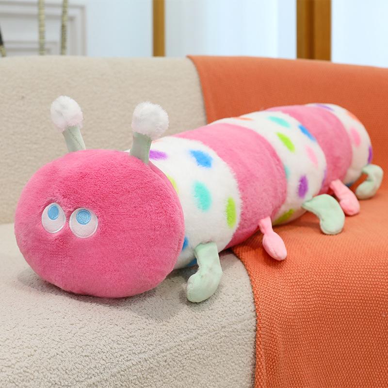 

Cartoon Cute Insect Long Body Plush Toys Material Bedside Relaxation Doll Sleep 40cm розовый