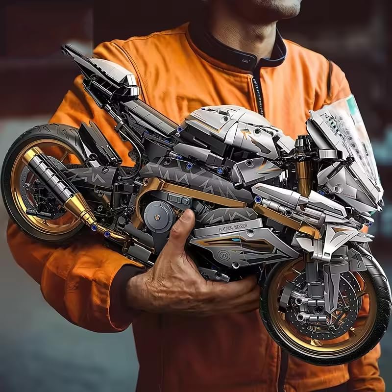 zmart TOYLINX Декорация для рабочего стола Мотоцикл Alloy, 2045 деталей Игрушка-конструктор гоночный мотоцикл Модель мотоцикла Игрушка-мотоцикл Сборный комплект из сплава 2045