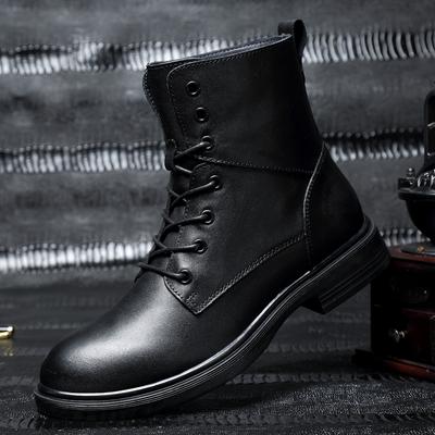 Scarpe da Uomo Fatte a Mano Inverno Casual Stivali da Moto Moda Stivali in Vera Pelle Alta Qualità Stivali da Uomo Scarpe Calde Invernali Maschili