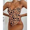 Sexy One-piece Swimsuit European and American Leopard Print Print One-piece Bikini