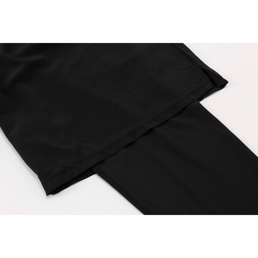 Men's Tight Pants Fake Two Piece Fitness Active Pants & Tights Exercise Running Training Casual Elastic Speed Drying Pants 7010