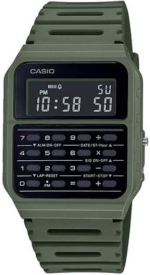 Casio Rechneruhr mit Rechner Kommt als Original Internationales Modell CA-53WF-3B Funktion, Grün, Box