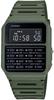 Casio Kalkulatorklokke med Kalkulator Kommer i Original Internasjonal Modell CA-53WF-3B Funksjon, Grønn, Eske