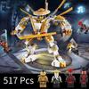 Compatible With Ninjago Golden Mech Warrior Intelligent Building Block Educational Toy Model New Year Gift