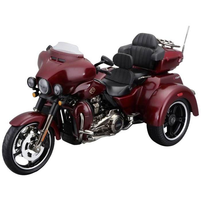 Modèle réduit de voiture - Maisto - CVO Tri-Glide 2021 - Échelle 1:12 - Couleur Rouge - À partir de 3 ans