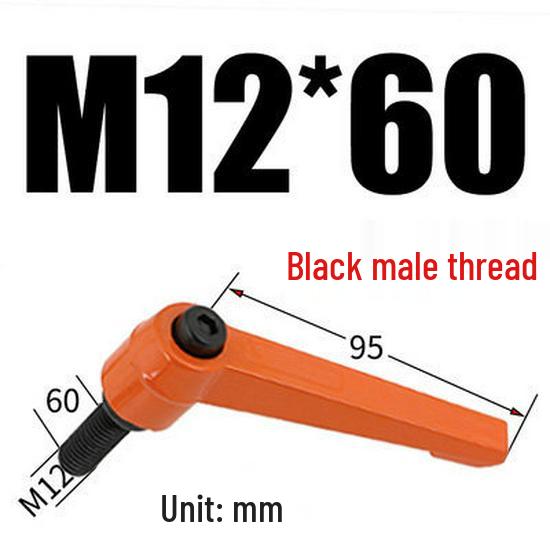 Adjustable Ratchet Handle L-Shaped Wrench with M5/M10/M16 Set Screw 7-Shaped Quick Lock Bolt