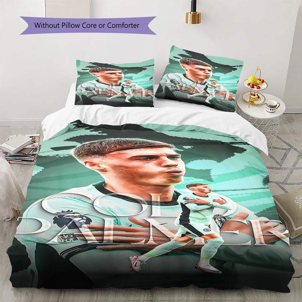 Cole Palmer Icon Bedding Quilt Set Quilt Cover Pillowcase Home Decoration Birthday Gift (1 * duvet cover + 2 * pillowcase, without core)