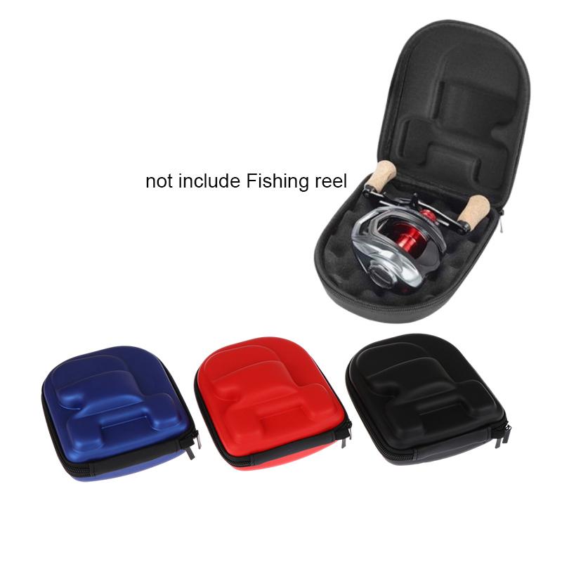 Fishing Reel Bag Protective Case Water Resistant Hard Eva Box Pouch Built-In Anti-Pressure Sponge Baitcasting Wheel Bag