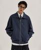 Kiimuir Curved Overfit Big Collar Zip-Up (Pigment Ver.)_Navy